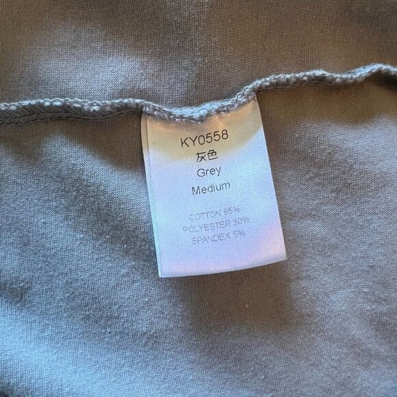 Baseball Grey & White Heart T-Shirt Medium - Picture 5 of 6